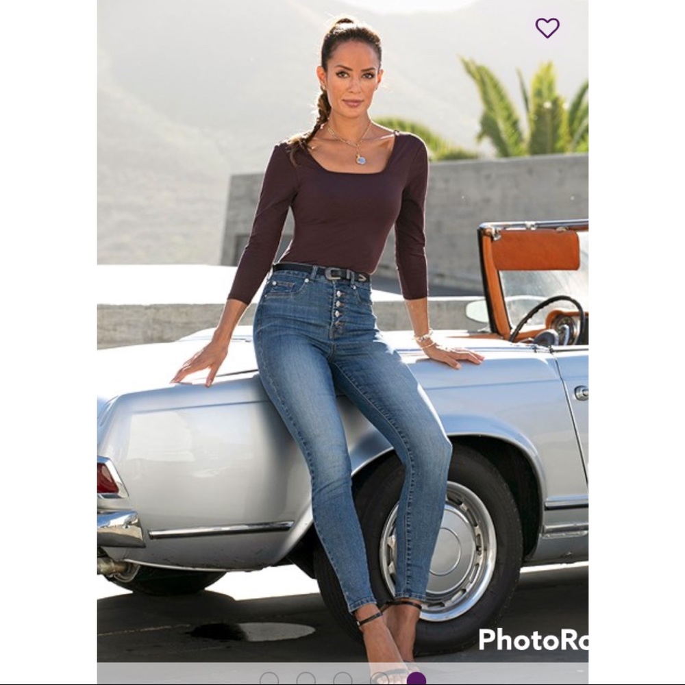 Moda International Dark Green Sweater Top.